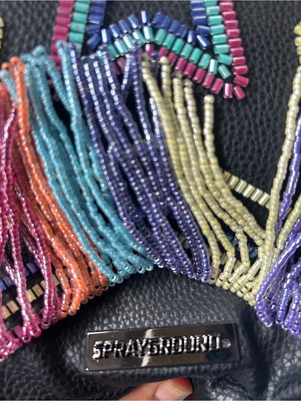 NWT Sprayground DBD x Sandflower AI African Intelligence beaded Backpack
